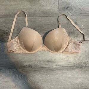 Victoria's Secret Nude Lace Push-Up Bra
